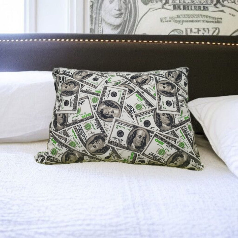ALMOHADA DE BILLETES DE DÓLARES (Atrae el Dinero y la Abundancia)
