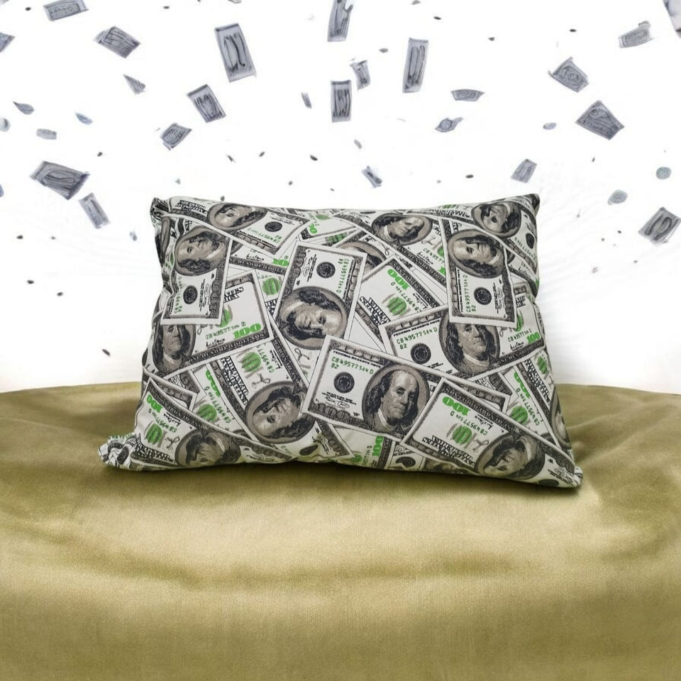 ALMOHADA DE BILLETES DE DÓLARES (Atrae el Dinero y la Abundancia)