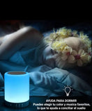 LÁMPARA + FOCO PARLANTE BLUETOOTH LUCES DE COLORES