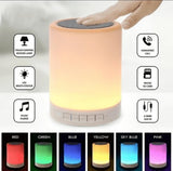 LÁMPARA + FOCO PARLANTE BLUETOOTH LUCES DE COLORES