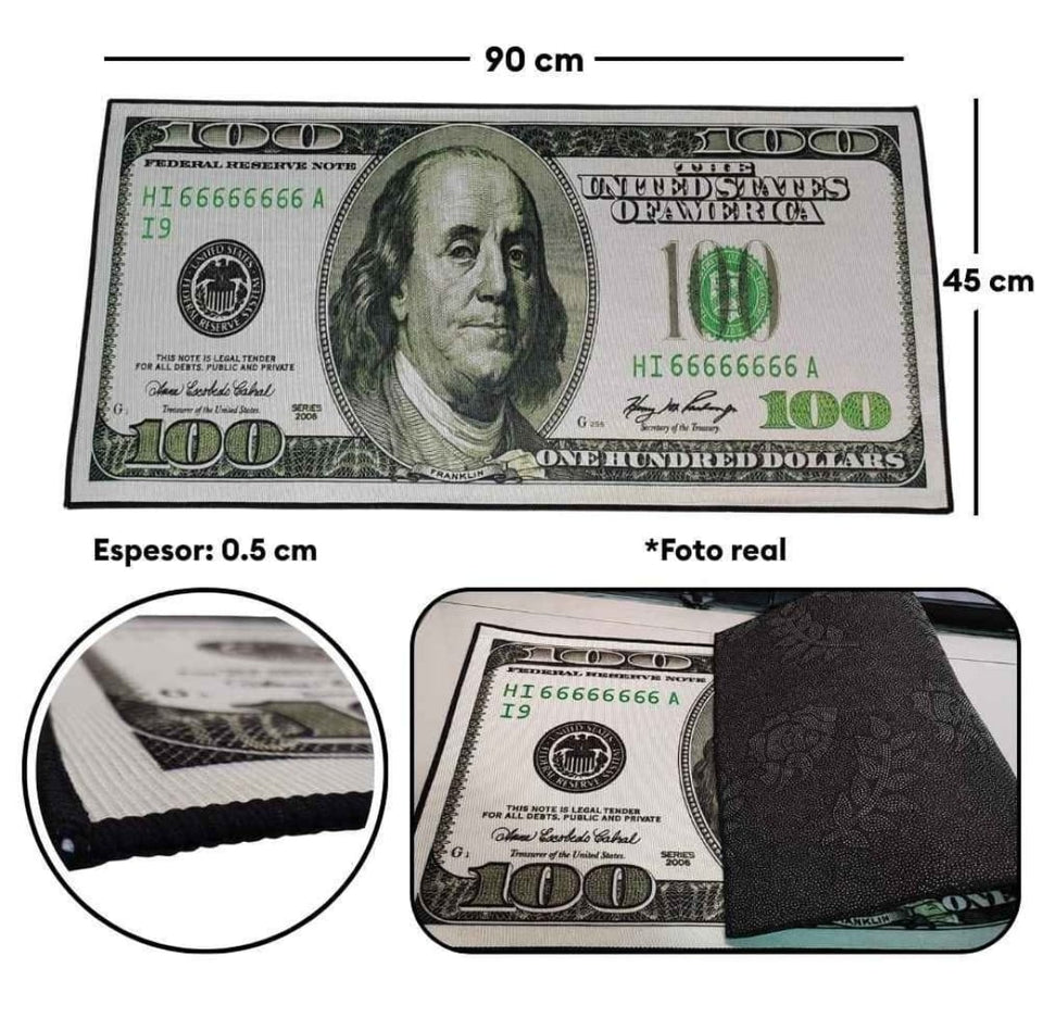 ALFOMBRA DE BILLETE DOLAR