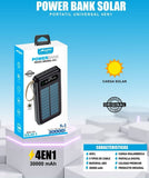 POWERBANK SOLAR 30,000 MAH (Cargador Portatil)
