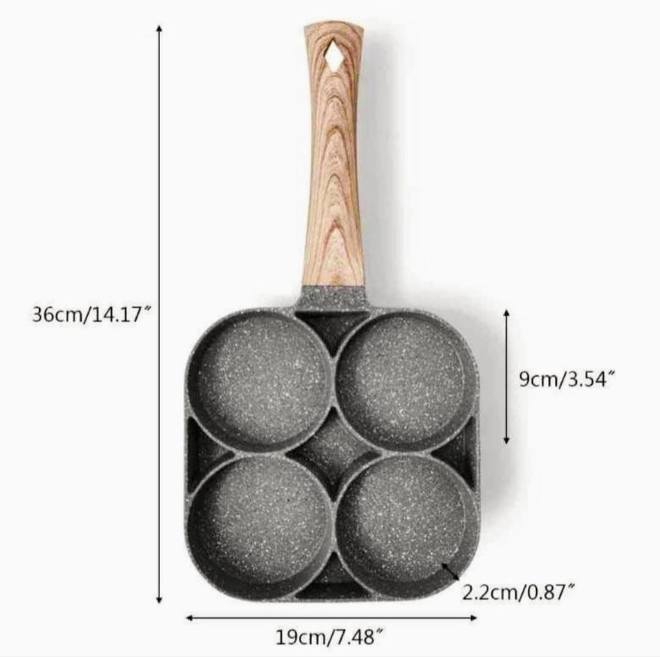 HERVIDOR DE HUEVOS + SARTEN DE 4 DIVISIONES (Combo Saludable)