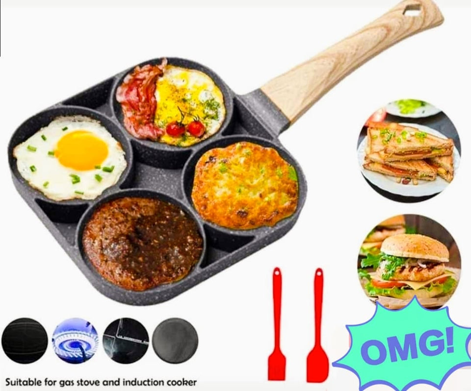 HERVIDOR DE HUEVOS + SARTEN DE 4 DIVISIONES (Combo Saludable)