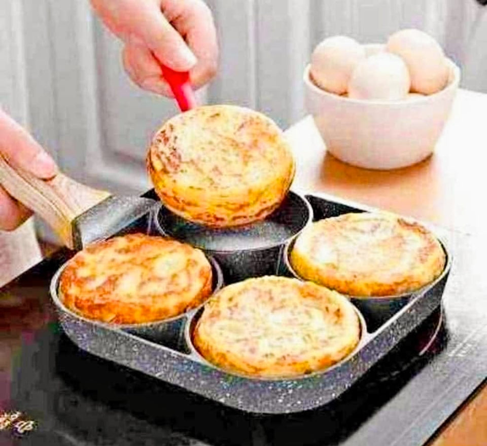 HERVIDOR DE HUEVOS + SARTEN DE 4 DIVISIONES (Combo Saludable)