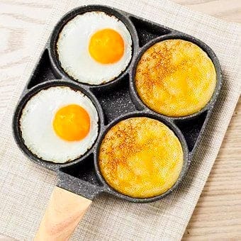 HERVIDOR DE HUEVOS + SARTEN DE 4 DIVISIONES (Combo Saludable)