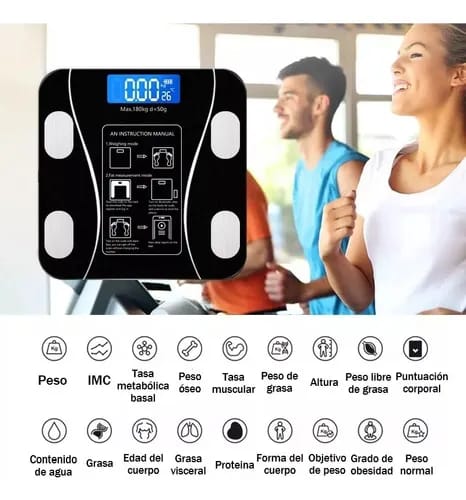 BALANZA INTELIGENTE BLUETOOTH + BALANZA GRAMERA DIGITAL