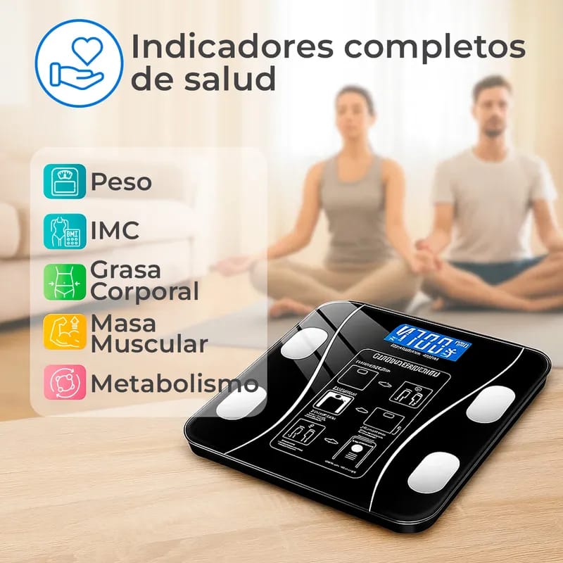 BALANZA INTELIGENTE BLUETOOTH + BALANZA GRAMERA DIGITAL