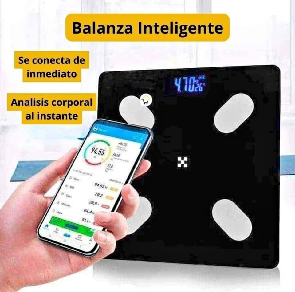 BALANZA INTELIGENTE BLUETOOTH + BALANZA GRAMERA DIGITAL