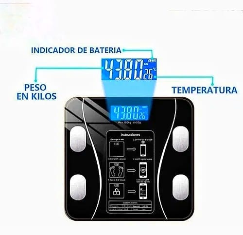 BALANZA INTELIGENTE BLUETOOTH + BALANZA GRAMERA DIGITAL