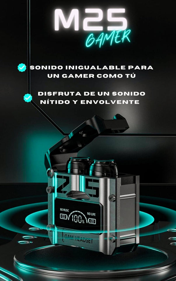 AUDIFONOS M25 PRO - INALAMBRICOS BLUETOOTH